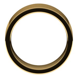 14K Yellow Gold 9 Mm Flat Comfort Fit Band Size 7