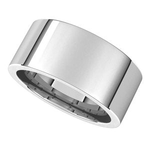 10K Yellow Or White Or Rose Gold Comfort-Fit Flat Band