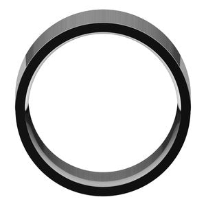 18K Yellow Or White Or Rose Gold Lightweight Comfort-Fit Flat Band