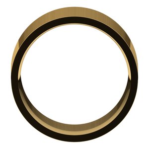 18K Yellow Or White Or Rose Gold Lightweight Comfort-Fit Flat Band
