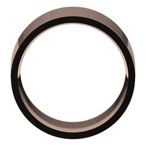 18K Yellow Or White Or Rose Gold Lightweight Comfort-Fit Flat Band