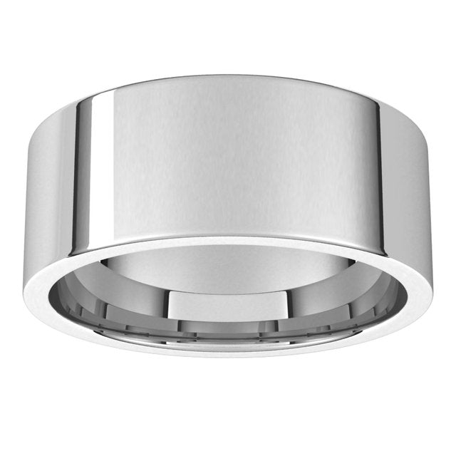 14K Rose Gold Or Sterling Silver Or Platinum Lightweight Flat Comfort Fit Light Band