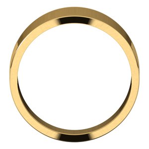 14K Yellow Gold 10 Mm Flat Tapered Band Size 10