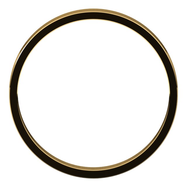 14K Yellow Gold Flat Ultra-Lightweight Band