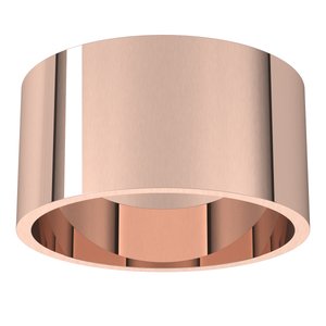 18K Yellow Or White Or Rose Gold Ultra-Lightweight Flat Band