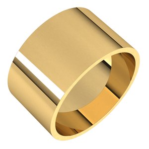 14K Yellow Or White Or Rose Gold Ultra-Lightweight Flat Band