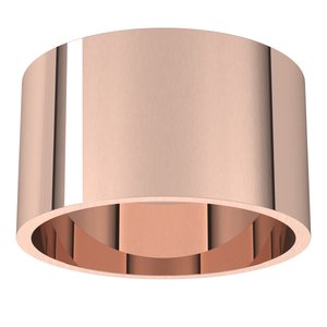 18K Yellow Or White Or Rose Gold Ultra-Lightweight Flat Band