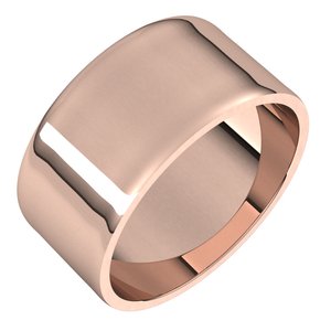 10K Yellow Or White Or Rose Gold Ultra-Lightweight Flat Band