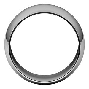 18K Yellow Or White Or Rose Gold Half Round Band