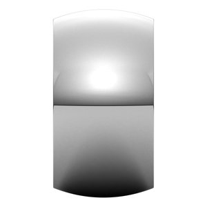 Platinum Half Round Band