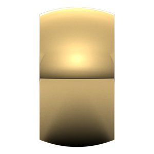 18K Yellow Or White Or Rose Gold Half Round Band