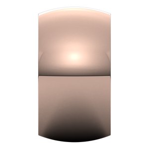 18K Yellow Or White Or Rose Gold Half Round Band