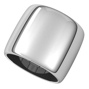 Sterling Silver Half Round Band
