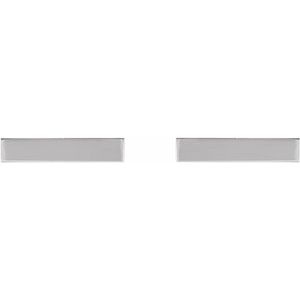 Sterling Silver Engravable Bar Earrings