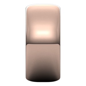 18K Yellow Or White Or Rose Gold Half Round Band