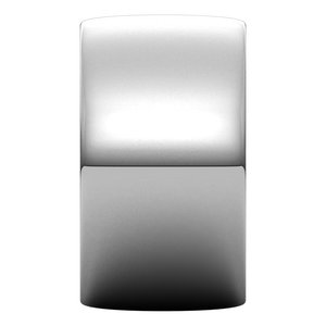 18K Yellow Or White Or Rose Gold Lightweight Half Round Band