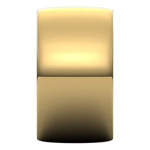 18K Yellow Or White Or Rose Gold Lightweight Half Round Band