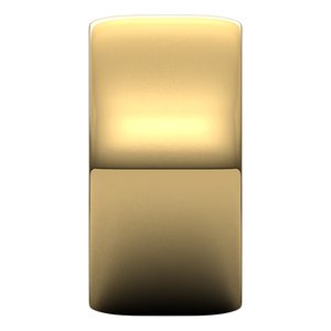 18K Yellow Or White Or Rose Gold Lightweight Half Round Band