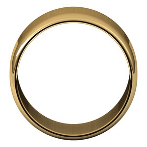 14K Yellow Or White Gold 12 Mm Standard Lightweight Half Round Light Band