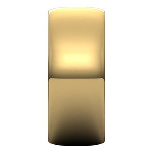 14K Yellow Or White Or Rose Gold Or Stering Silver Or Platinum Lightweight Half Round Band