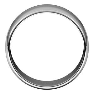 14K X1 White GoldStandard Lightweight Half Round Light Band