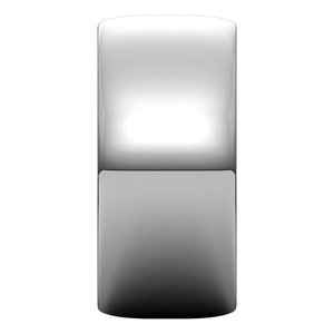14K White Gold Or Stering Silver Lightweight Half Round Band