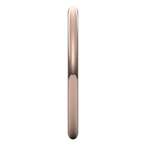 18K Yellow Or White Or Rose Gold Ultra-Lightweight Half Round Band