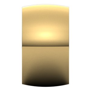 18K Yellow Or White Or Rose Gold Ultra-Lightweight Half Round Band