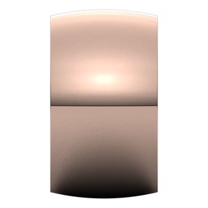 18K Yellow Or White Or Rose Gold Ultra-Lightweight Half Round Band