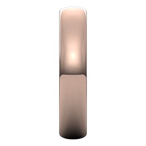 18K Yellow Or White Or Rose Gold Ultra-Lightweight Half Round Band