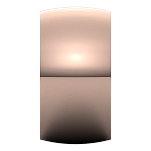 18K Yellow Or White Or Rose Gold Ultra-Lightweight Half Round Band