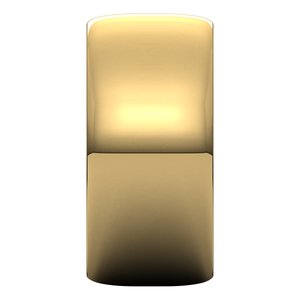 18K Yellow Or White Or Rose Gold Ultra-Lightweight Half Round Band