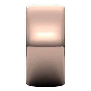 18K Yellow Or White Or Rose Gold Ultra-Lightweight Half Round Band
