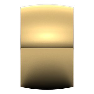 18K Yellow Or White Or Rose Gold Ultra-Lightweight Half Round Band