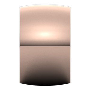 18K Yellow Or White Or Rose Gold Ultra-Lightweight Half Round Band