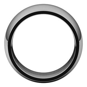 14K Yellow Or White Or Rose Gold Or Stering Silver Comfort-Fit Half Round Band