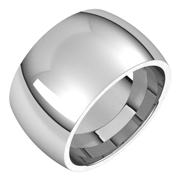 14K Yellow Or White Or Rose Gold Standard Weight Comfort Fit Half Round Band