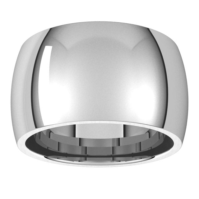 14K Yellow Or White Or Rose Gold Standard Weight Comfort Fit Half Round Band