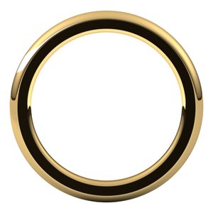 14K Yellow Gold 2 Mm Comfort-Fit Heavyweight Half Round Comfort Fit Heavy Band Size 6