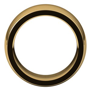 14K Yellow Gold 10 Mm Heavyweight Half Round Comfort Fit Heavy Band Size 12