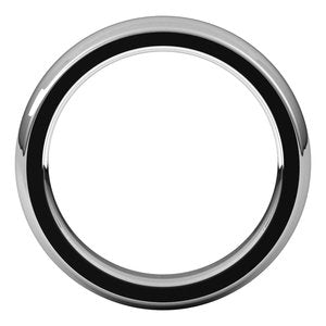 14K White Gold 4.5 Mm Comfort-Fit Heavyweight Half Round Comfort Fit Heavy Band Size 9