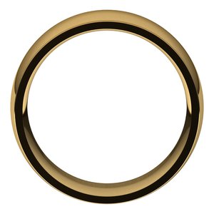 10K Yellow Or White Or Rose Gold Stepped-Edge Comfort-Fit Half Round Band