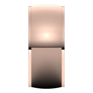 18K Yellow Or White Or Rose Gold Stepped-Edge Comfort-Fit Half Round Band