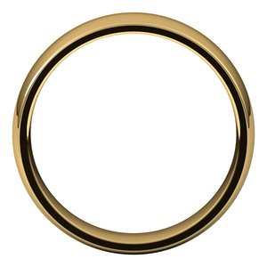 14K Yellow Or White Gold 5.5 Mm Half Round Comfort Fit Light Band
