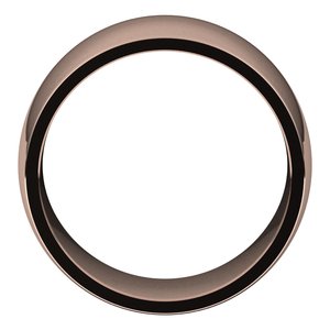 10K Yellow Or White Or Rose Gold Lightweight Comfort-Fit Half Round Band