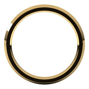 18K Yellow Gold Standard Weight Knife Edge Comfort Fit Band