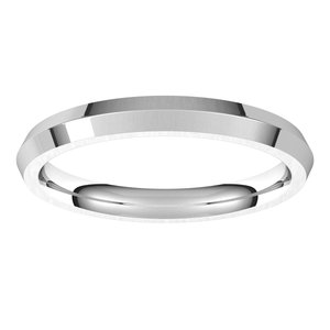 14K Yellow Or White Or Rose Gold Comfort-Fit Knife Band