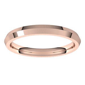 14K Yellow Or White Or Rose Gold Comfort-Fit Knife Band