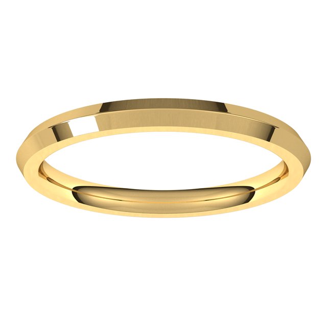 18K Yellow Gold Standard Weight Comfort-Fit Knife Band