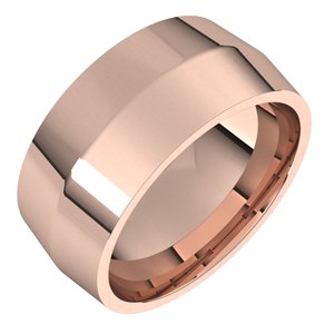 18K Yellow Or White Or Rose Gold Comfort-Fit Knife Band